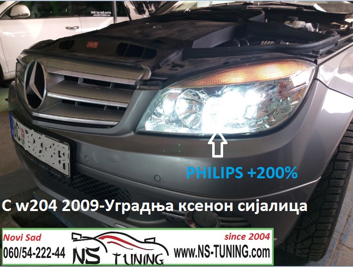 xenon canbus philips mercedes c w204 h7 sijalica trafo ac ugradnja novi sad tuning servis auto